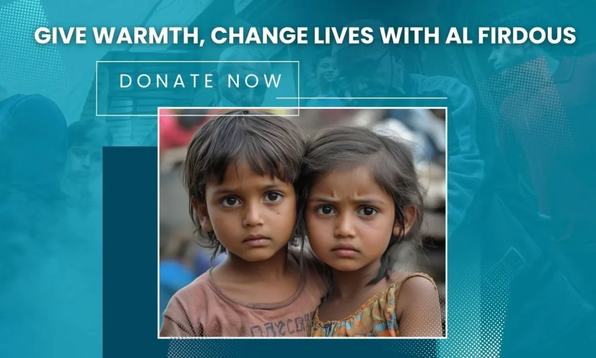 100% Donation Charity: Give Warmth, Not Just Food with Al Firdous