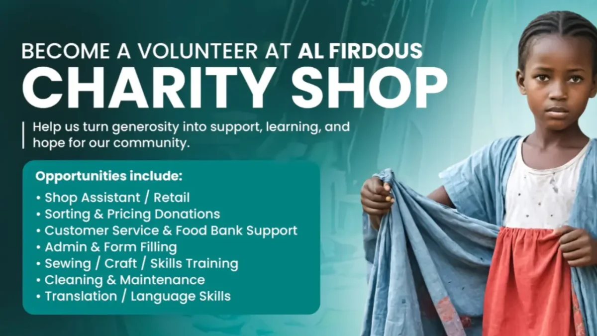 charity shop alfirdous uk
