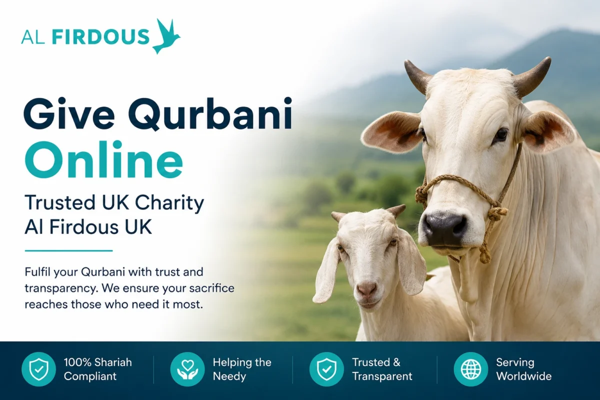 give qurbani online with alfirdous uk